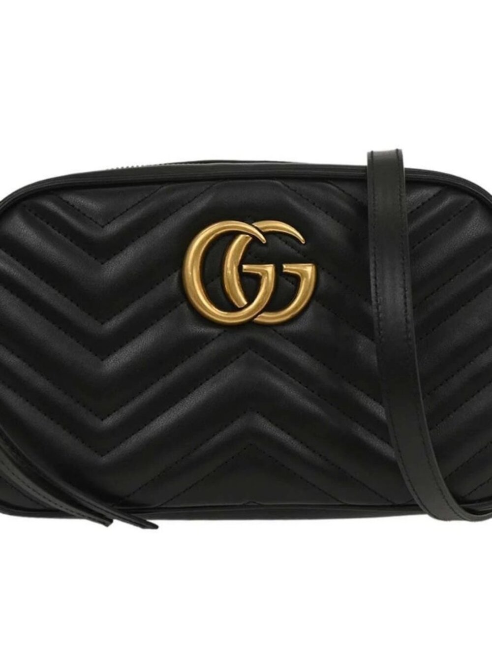 Gucci Black GG Marmont Small Camera Bag 447632.486628 196212